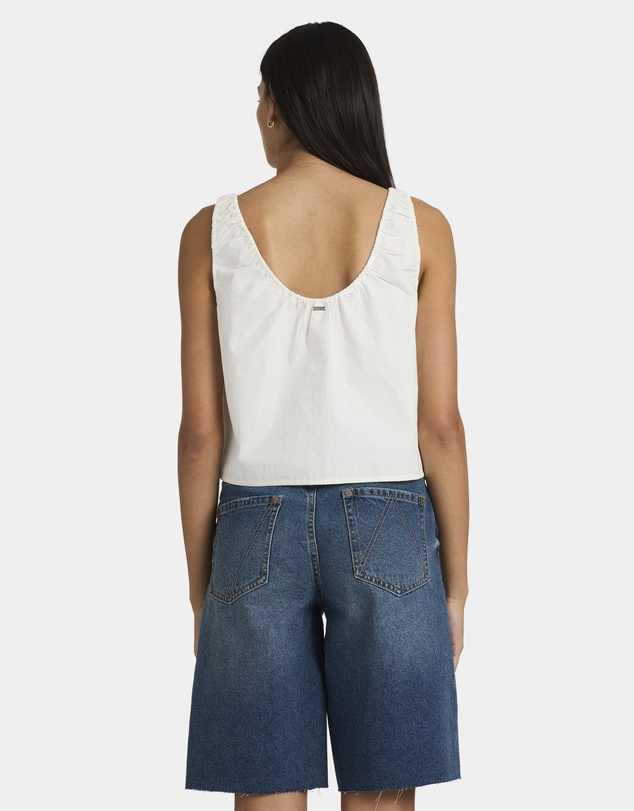 RVCA - Womens Long Beach Denim Shorts