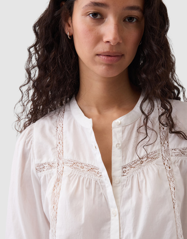 GAP - 3/4 Sleeve Femme Lace Top