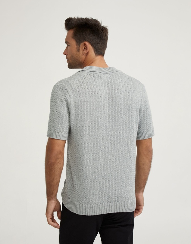 Oxford - Harrison Cable Knit Polo