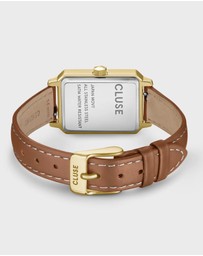 Cluse - Fluette Leather Brown Nutshell/Gold Sand Texture