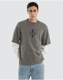 Kiss Chacey - Lithium Layered Waffle LS Tee
