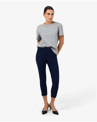 Forcast - Josie Cropped Notch Pants