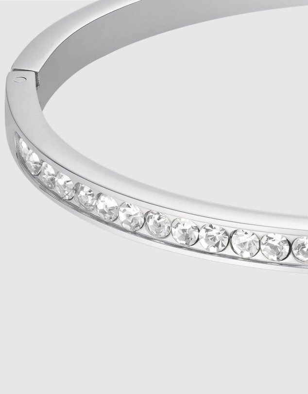 Rosefield - Crystal Silver-Tone Bangle