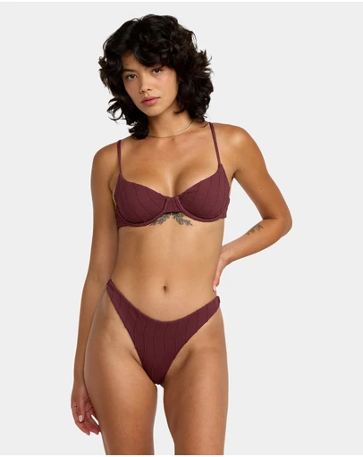 RVCA - Womens Chevy Gro Bikini Bottom