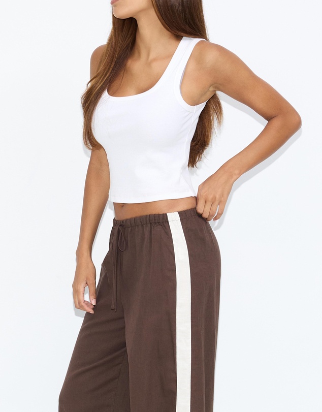 Dazie - Balmy Wave Linen Blend Beach Pants