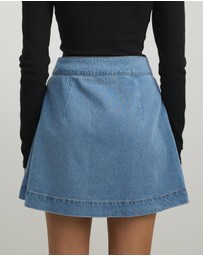 AERE - Remi Denim Wrap Skirt