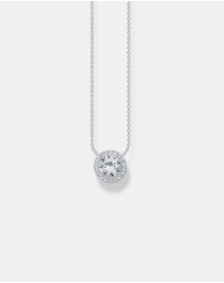 THOMAS SABO - Necklace with halo pedant with white zirconia