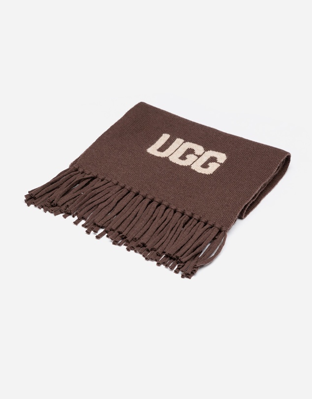 Ozwear Connection Uggs - Ugg Logo Cashmere Aus Wool Woven Scarf