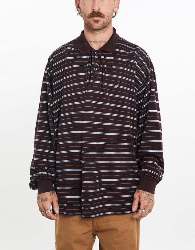 Vintage by The Real Deal - Pre Loved - Vintage Nautica Long Sleeve Polo Shirt