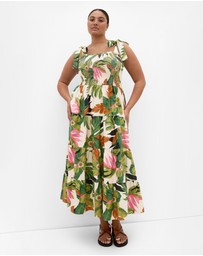 City Chic - Paradiso Print Maxi Dress