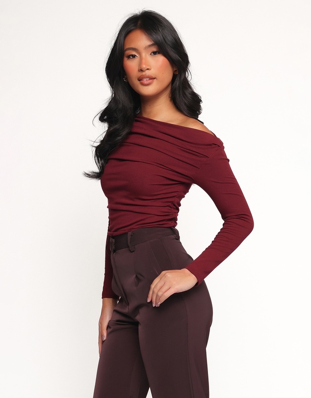 Petal & Pup - Cer Knit Top - Cherry Chocolate