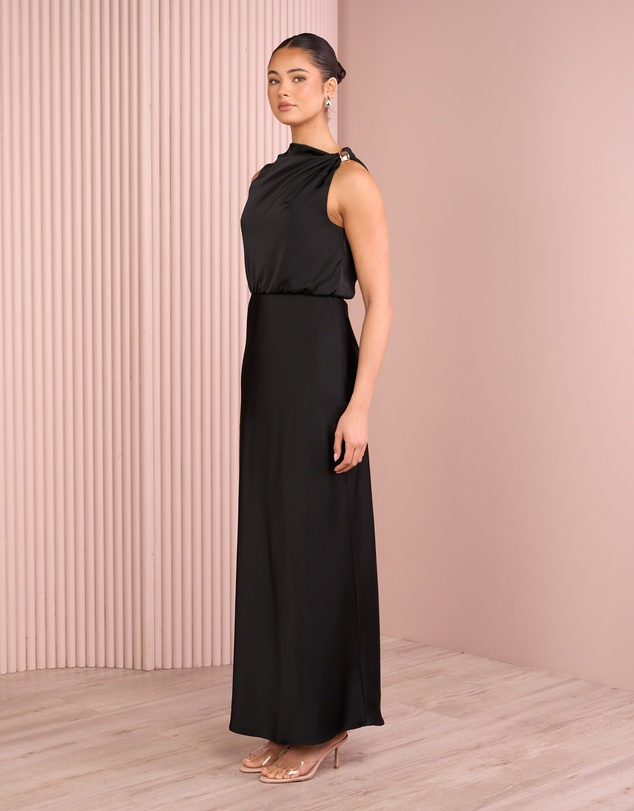 Azzurielle - Deedee Blouson Maxi Dress