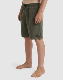 Billabong - Boys 8 16 All Day Overdye Layback Boardshorts 16