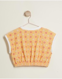 PLAY etc - Honeybee Terry Crop Top - Kids-Teens