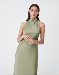 Forcast - Delilah Bias Satin Dress