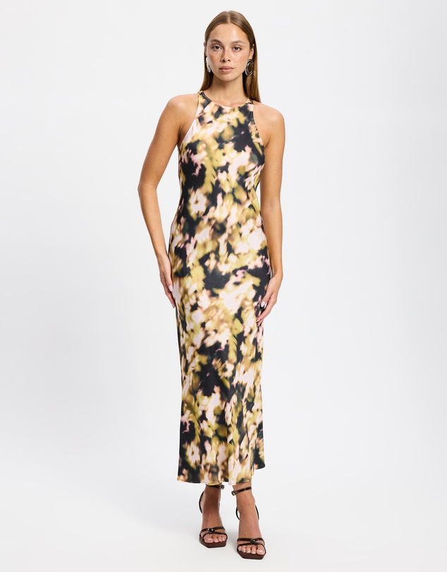 & Other Stories - Sleeveless Satin Midi Dress