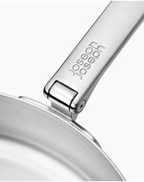 Joseph Joseph - Space Steel Stainless-steel Frying Pan with Folding Handle - 24cm