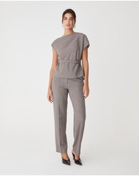 Forcast - Loretta Straight Check Pants