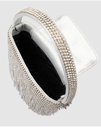 Olga Berg - Billie Crystal Fringe Bag