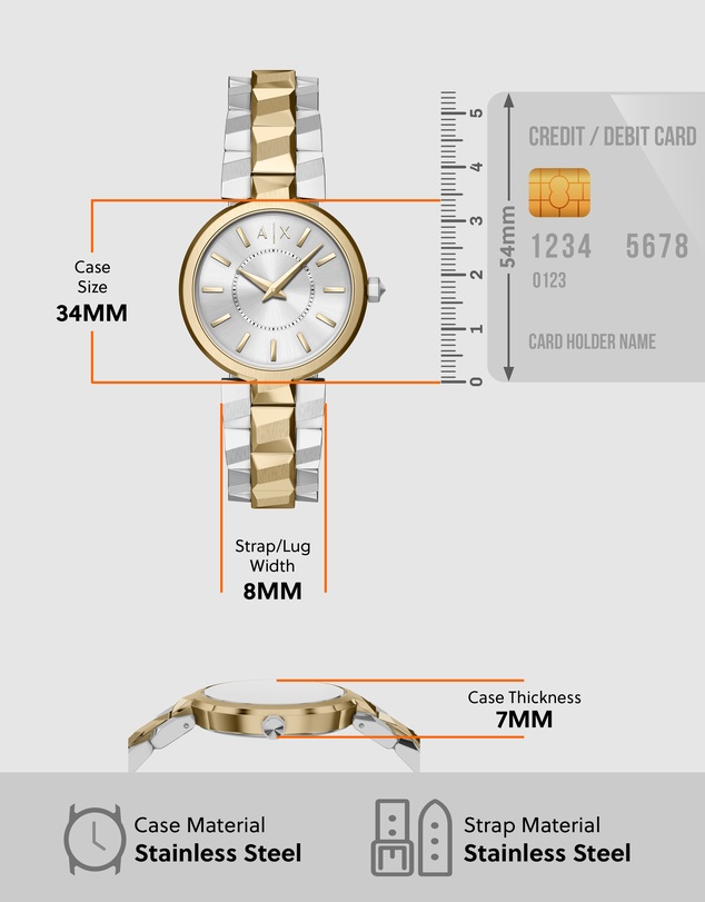 Armani Exchange - Two Tone Analogue Watch
