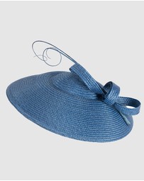 Max Alexander - Saucer Blue Racing Fascinator Hat