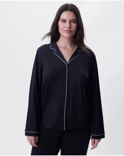 Bras N Things - Emilia Long Sleeve Top - Black