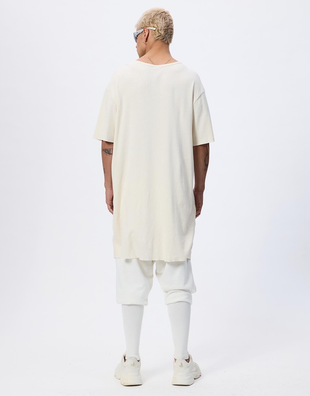 Surrounded By Ghosts - The Molybdenite Oversized Extra Long Rib Knit T-Shirt