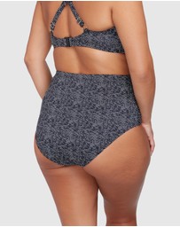 Artesands - Zig Zag Black Botticelli High Waist Swim Pant