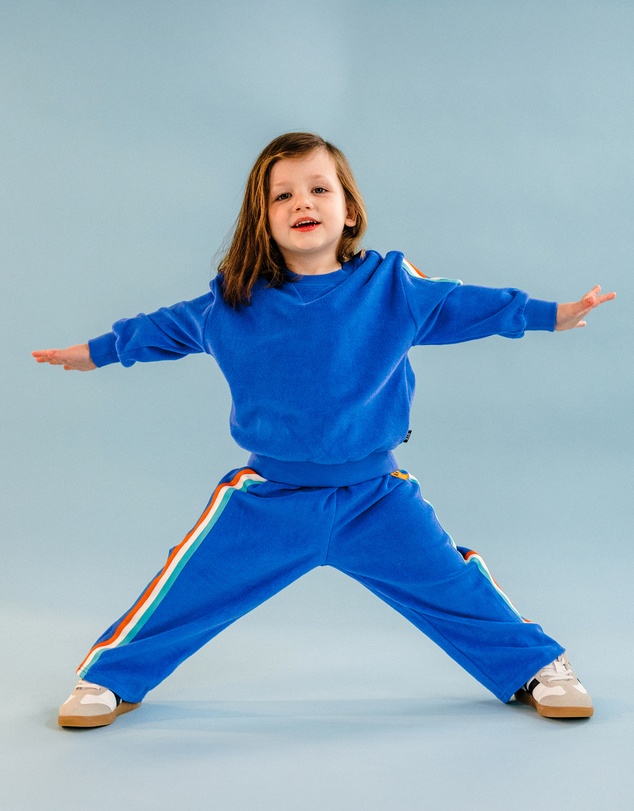 Rock Your Kid - Cosmic Powers Terry Track Pants in Navy