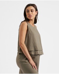 Ripe Maternity - Peyton Linen Nursing Top