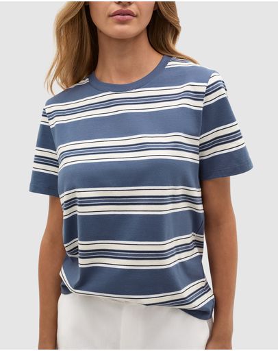 Faded Blue Stripe