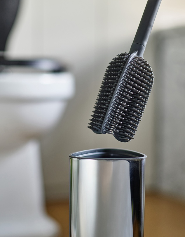 Joseph Joseph - Flex™ 360 Luxe Advanced Toilet Brush with Stainless Steel Finish