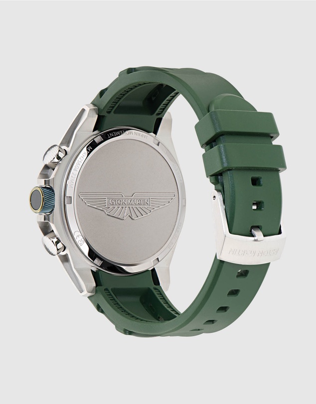 Aston Martin - HLC Chronograph Solar Bertelli Green Silicone Strap Watch