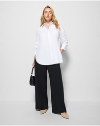 Commonry - The Draped Leg Crepe Trouser