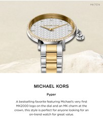 Michael Kors - Pyper Two Tone Analogue Watch