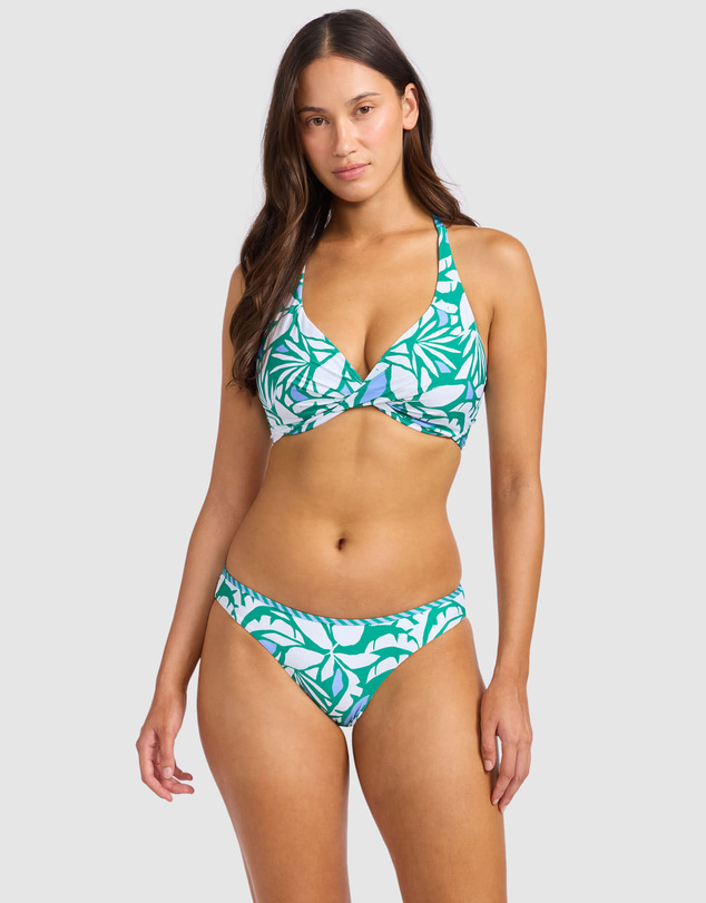 Seafolly - Retro Reef Wrap Front F Cup Bikini Top