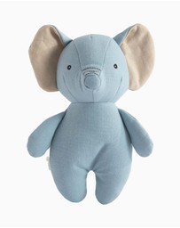 Living Textiles - Small Linen Animal - Eddie the Elephant