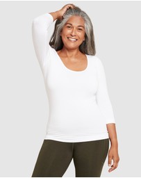 Boody - 3/4 Sleeve Scoop Neck Top