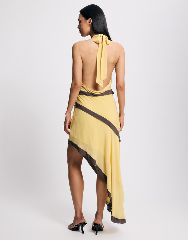 Lover - Solana Contrast Halter Midi Dress