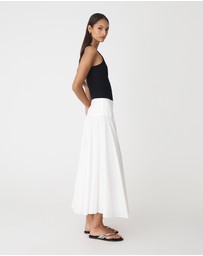 Forcast - Deb Cotton Midi Full Skirt