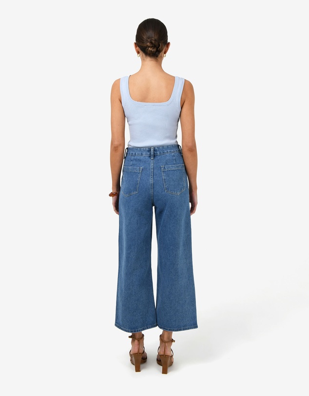 Forcast - Ella Square Neck Rib Knit