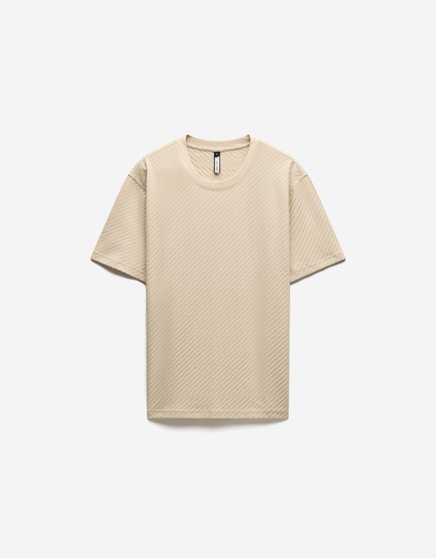 Calibre - Relaxed Diagonal Jacquard T-shirt Sand