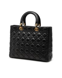 Pre-Loved by Azura Reborn - Pre-Loved Large Lambskin Cannage Lady Dior
