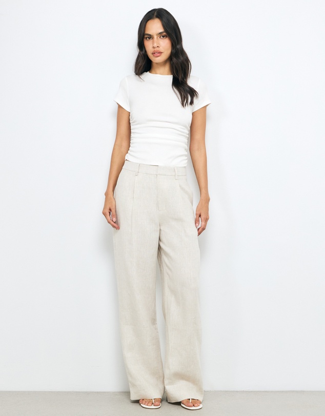 AERE - Straight Leg Linen Pants