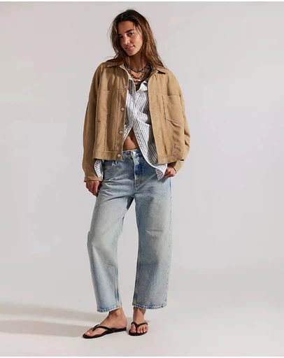 Free People - Deep Trance Dropped BF Jeans