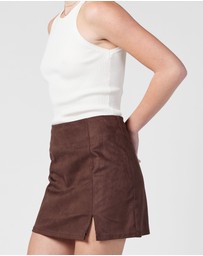 MVN - Faux Suede Mini Skirt