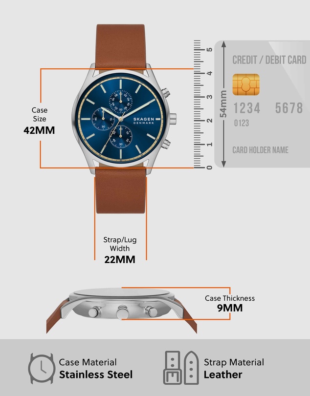Skagen - Holst Brown Chronograph Watch