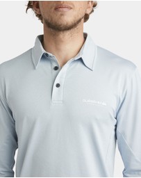 Quiksilver - Mens Baitball Polo Long Sleeve Surf Shirt