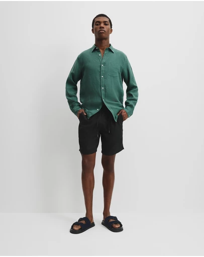 Country Road - Organically Grown Linen Drawcord Short