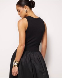 AERE - Avalon Bubble Hem Midi Dress